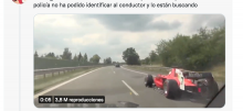 Corren de manera ilegal auto de Fórmula 2 en calles de República Checa